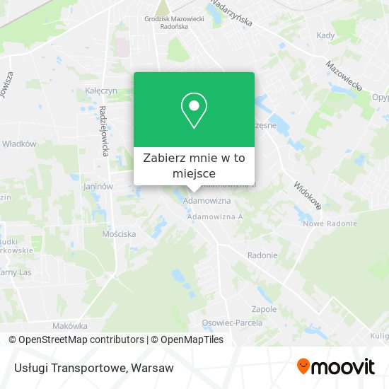 Mapa Usługi Transportowe