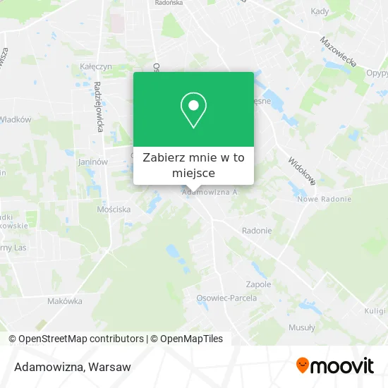 Mapa Adamowizna