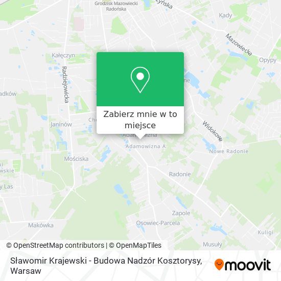 Mapa Sławomir Krajewski - Budowa Nadzór Kosztorysy