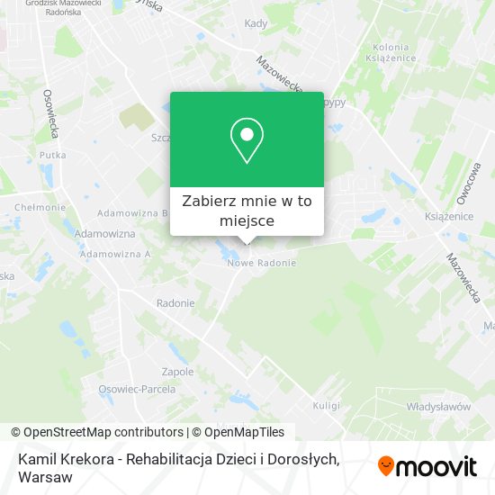 Mapa Kamil Krekora - Rehabilitacja Dzieci i Dorosłych