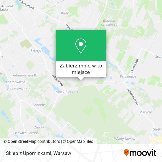 Mapa Sklep z Upominkami