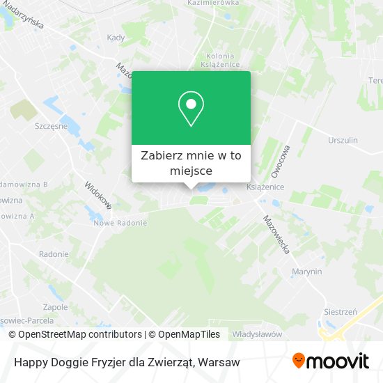 Mapa Happy Doggie Fryzjer dla Zwierząt