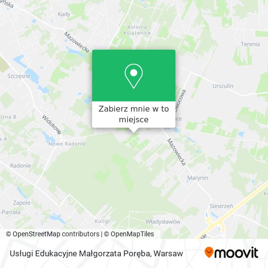 Mapa Usługi Edukacyjne Małgorzata Poręba