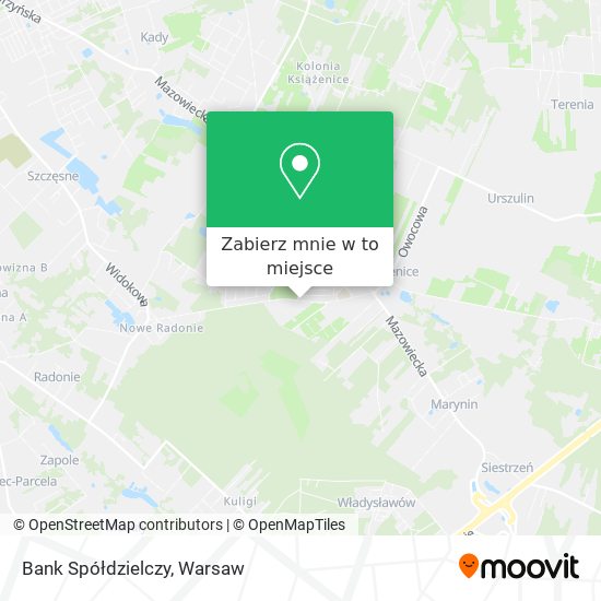 Mapa Bank Spółdzielczy