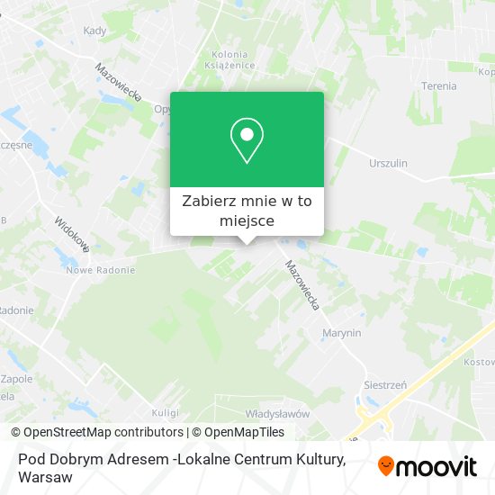 Mapa Pod Dobrym Adresem -Lokalne Centrum Kultury