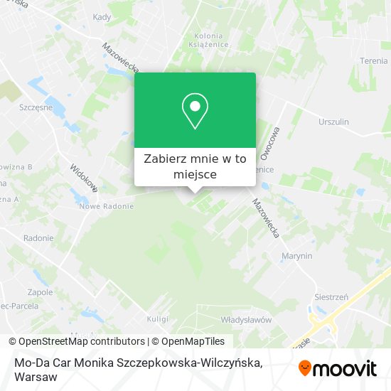 Mapa Mo-Da Car Monika Szczepkowska-Wilczyńska