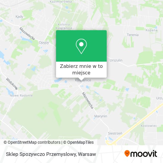 Mapa Sklep Spozywczo Przemyslowy