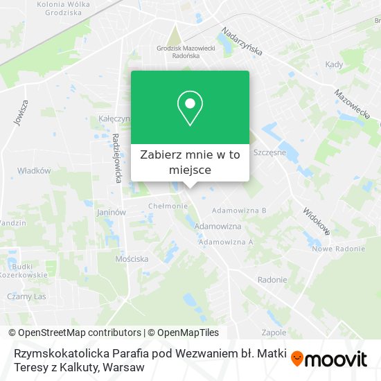 Mapa Rzymskokatolicka Parafia pod Wezwaniem bł. Matki Teresy z Kalkuty