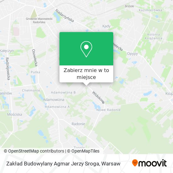 Mapa Zakład Budowylany Agmar Jerzy Sroga