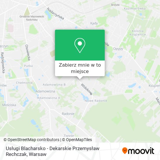 Mapa Usługi Blacharsko - Dekarskie Przemysław Rechczak