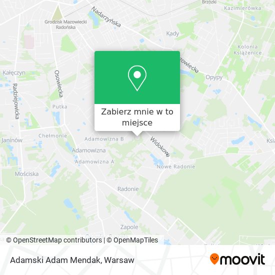 Mapa Adamski Adam Mendak