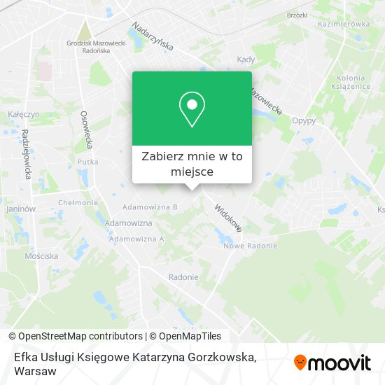 Mapa Efka Usługi Księgowe Katarzyna Gorzkowska