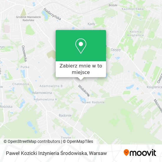 Mapa Paweł Kozicki Inżynieria Środowiska