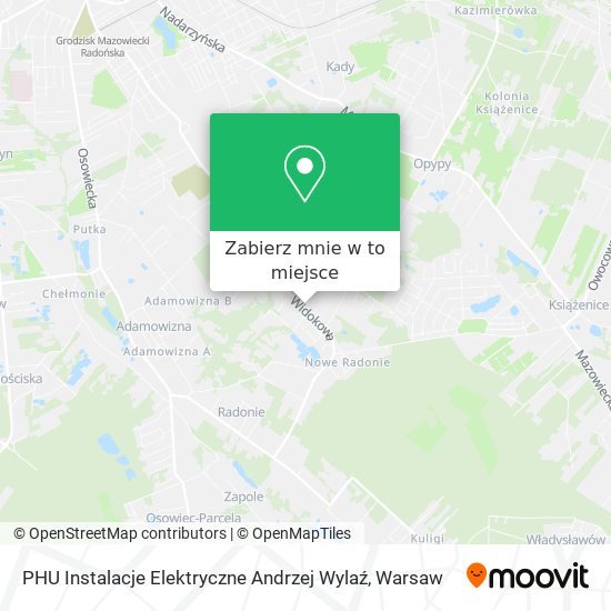 Mapa PHU Instalacje Elektryczne Andrzej Wylaź