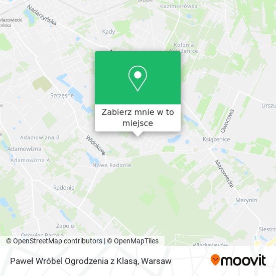 Mapa Paweł Wróbel Ogrodzenia z Klasą