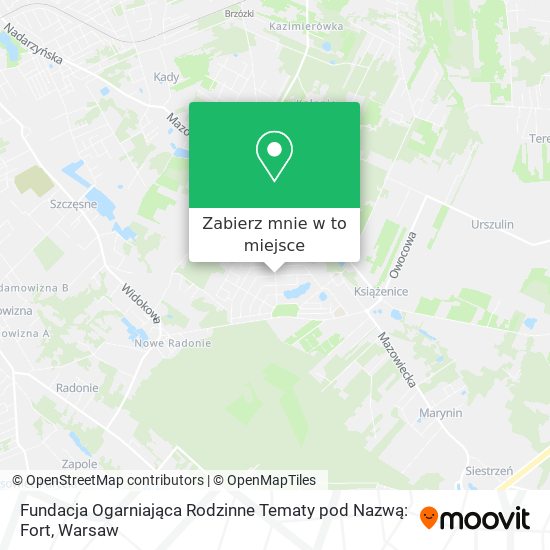 Mapa Fundacja Ogarniająca Rodzinne Tematy pod Nazwą: Fort