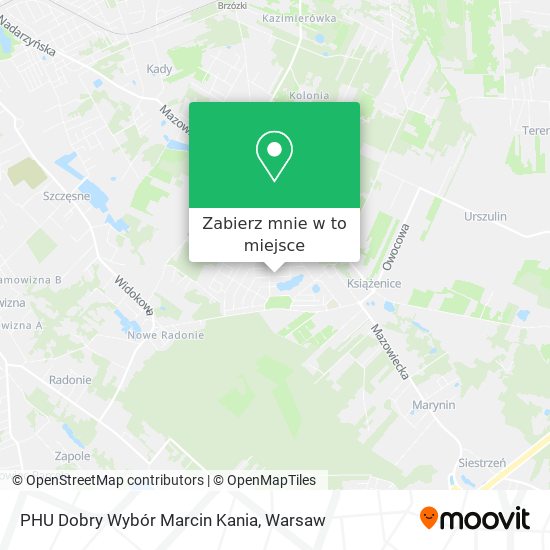 Mapa PHU Dobry Wybór Marcin Kania