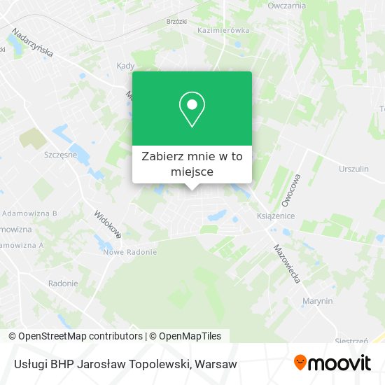 Mapa Usługi BHP Jarosław Topolewski