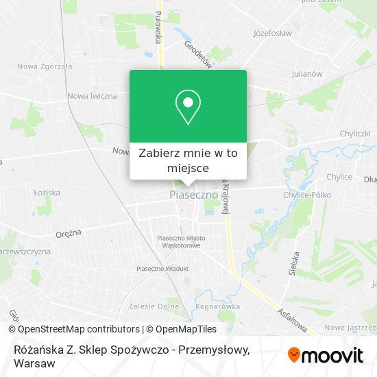 Mapa Różańska Z. Sklep Spożywczo - Przemysłowy