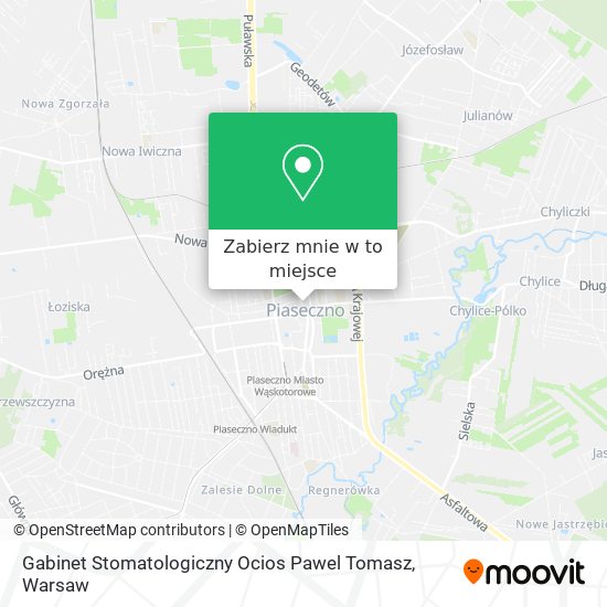 Mapa Gabinet Stomatologiczny Ocios Pawel Tomasz