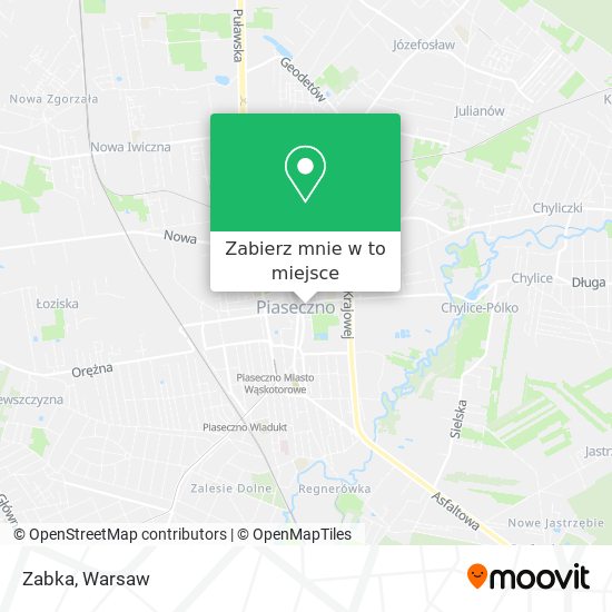 Mapa Zabka