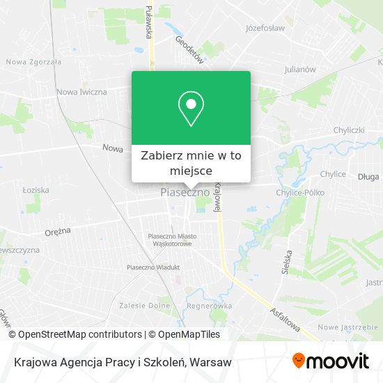 Mapa Krajowa Agencja Pracy i Szkoleń