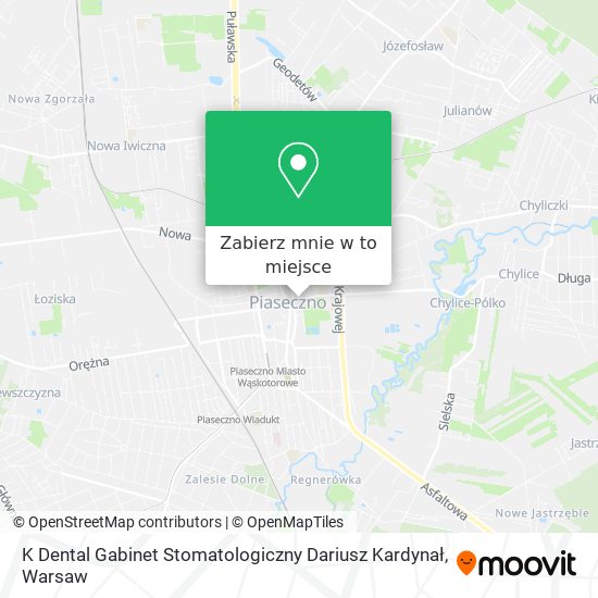 Mapa K Dental Gabinet Stomatologiczny Dariusz Kardynał