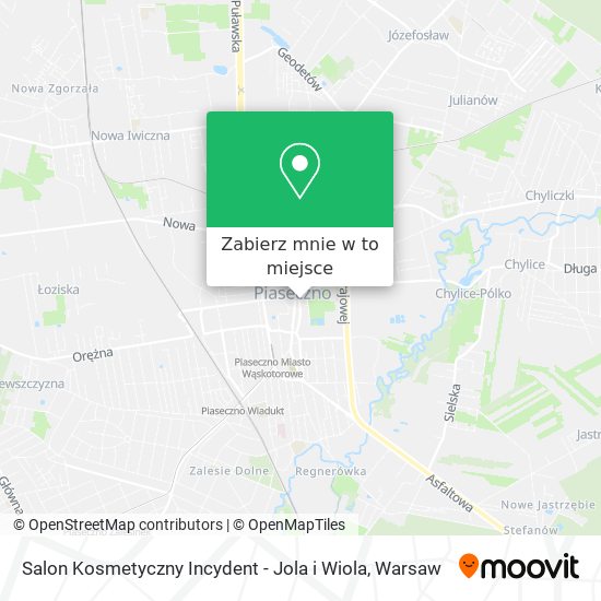 Mapa Salon Kosmetyczny Incydent - Jola i Wiola