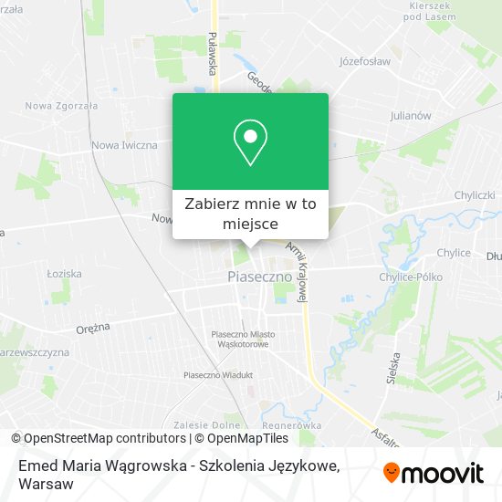 Mapa Emed Maria Wągrowska - Szkolenia Językowe