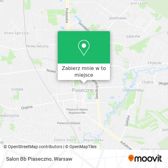 Mapa Salon Bb Piaseczno