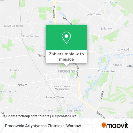 Mapa Pracownia Artystyczna Złotnicza