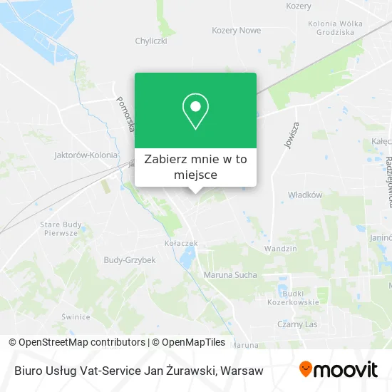 Mapa Biuro Usług Vat-Service Jan Żurawski