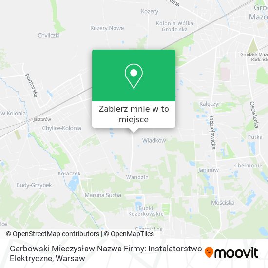 Mapa Garbowski Mieczysław Nazwa Firmy: Instalatorstwo Elektryczne