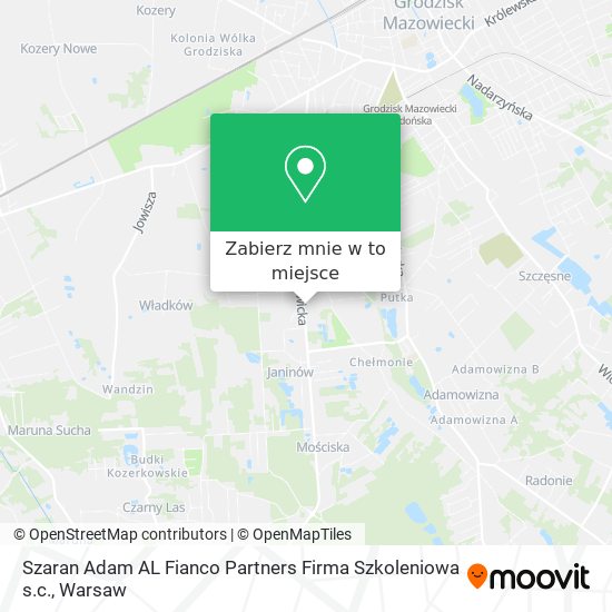 Mapa Szaran Adam AL Fianco Partners Firma Szkoleniowa s.c.