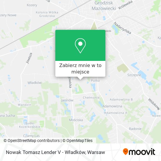 Mapa Nowak Tomasz Lender V - Władków