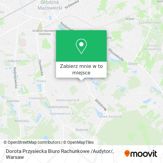 Mapa Dorota Przysiecka Biuro Rachunkowe /Audytor/