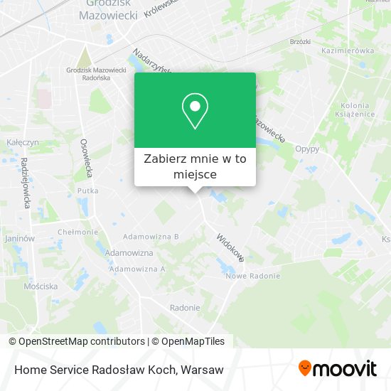 Mapa Home Service Radosław Koch