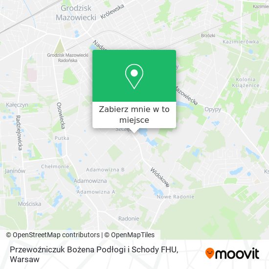 Mapa Przewoźniczuk Bożena Podłogi i Schody FHU