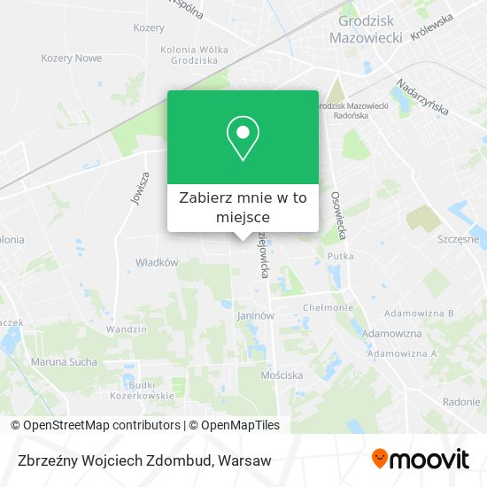 Mapa Zbrzeźny Wojciech Zdombud