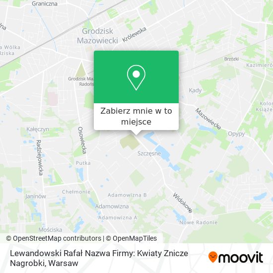 Mapa Lewandowski Rafał Nazwa Firmy: Kwiaty Znicze Nagrobki