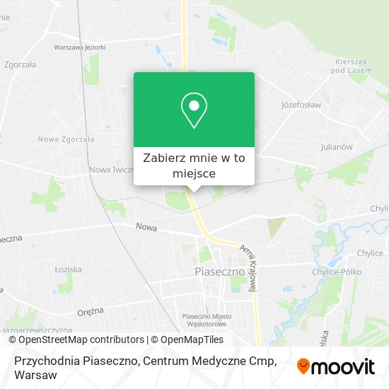 Mapa Przychodnia Piaseczno, Centrum Medyczne Cmp