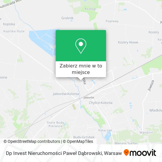 Mapa Dp Invest Nieruchomości Paweł Dąbrowski