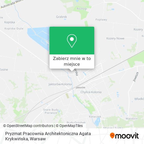 Mapa Pryzmat Pracownia Architektoniczna Agata Krykwińska