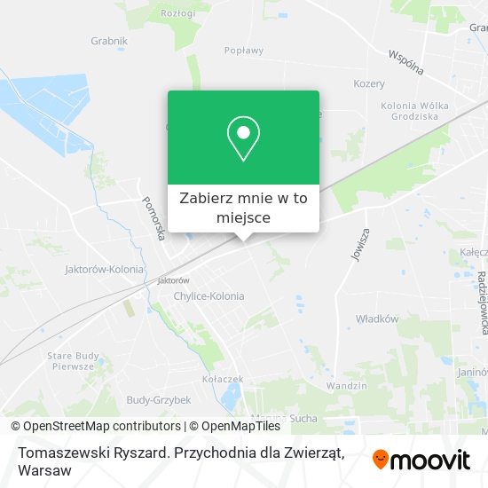 Mapa Tomaszewski Ryszard. Przychodnia dla Zwierząt