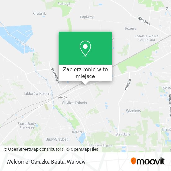 Mapa Welcome. Gałązka Beata