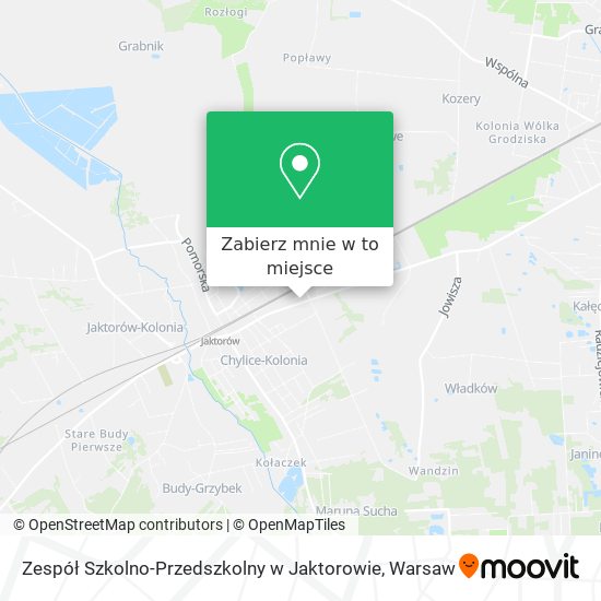 Mapa Zespół Szkolno-Przedszkolny w Jaktorowie