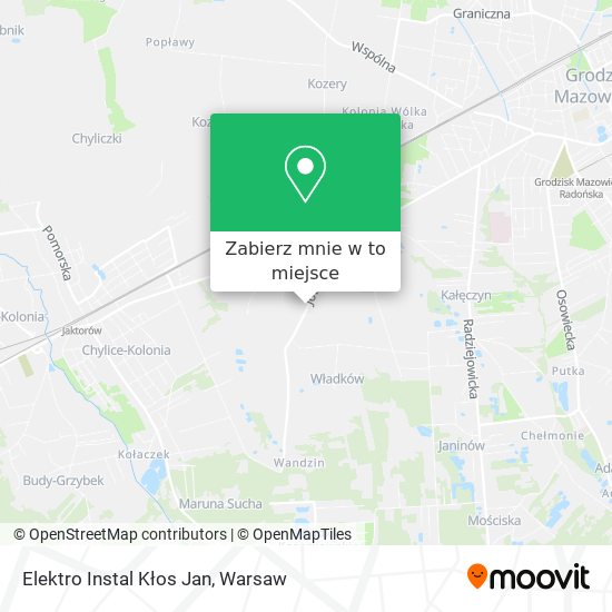 Mapa Elektro Instal Kłos Jan