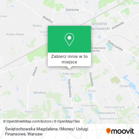 Mapa Świętochowska Magdalena /Money/ Usługi Finansowe