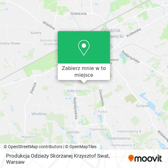 Mapa Produkcja Odzieży Skórzanej Krzysztof Swat