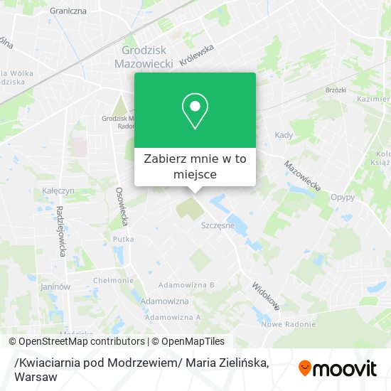 Mapa /Kwiaciarnia pod Modrzewiem/ Maria Zielińska